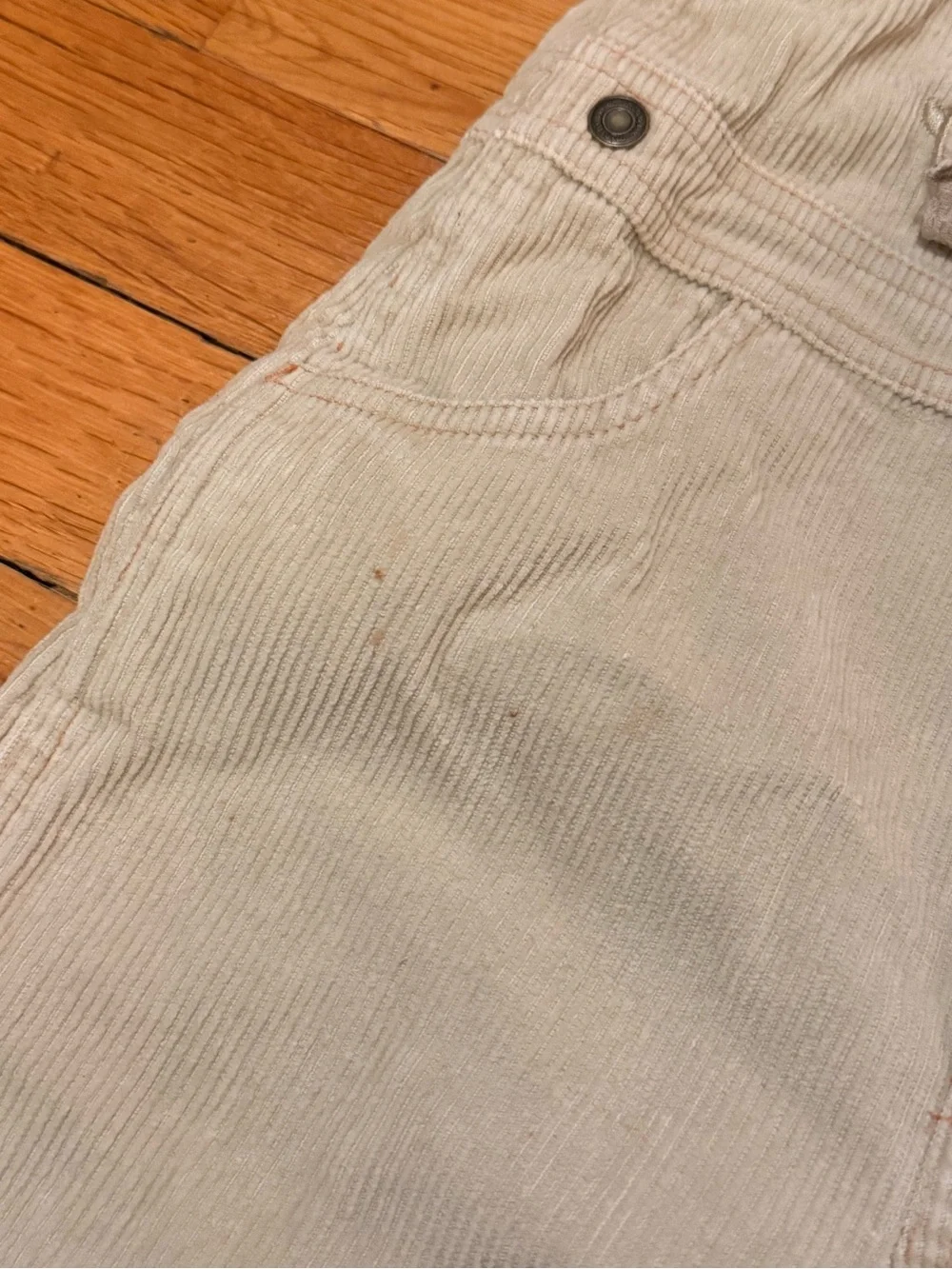 Minibasix Vintage Toddler Boys Corduroy Overalls Tan Mountain Animal 24‎ Months